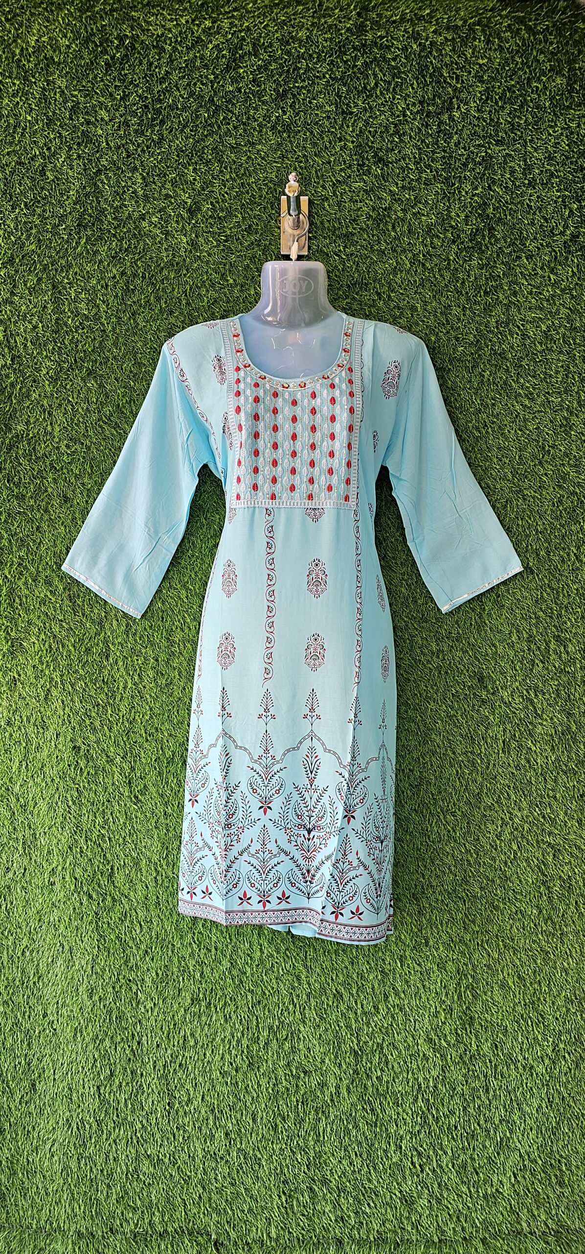 Light Blue Kurti